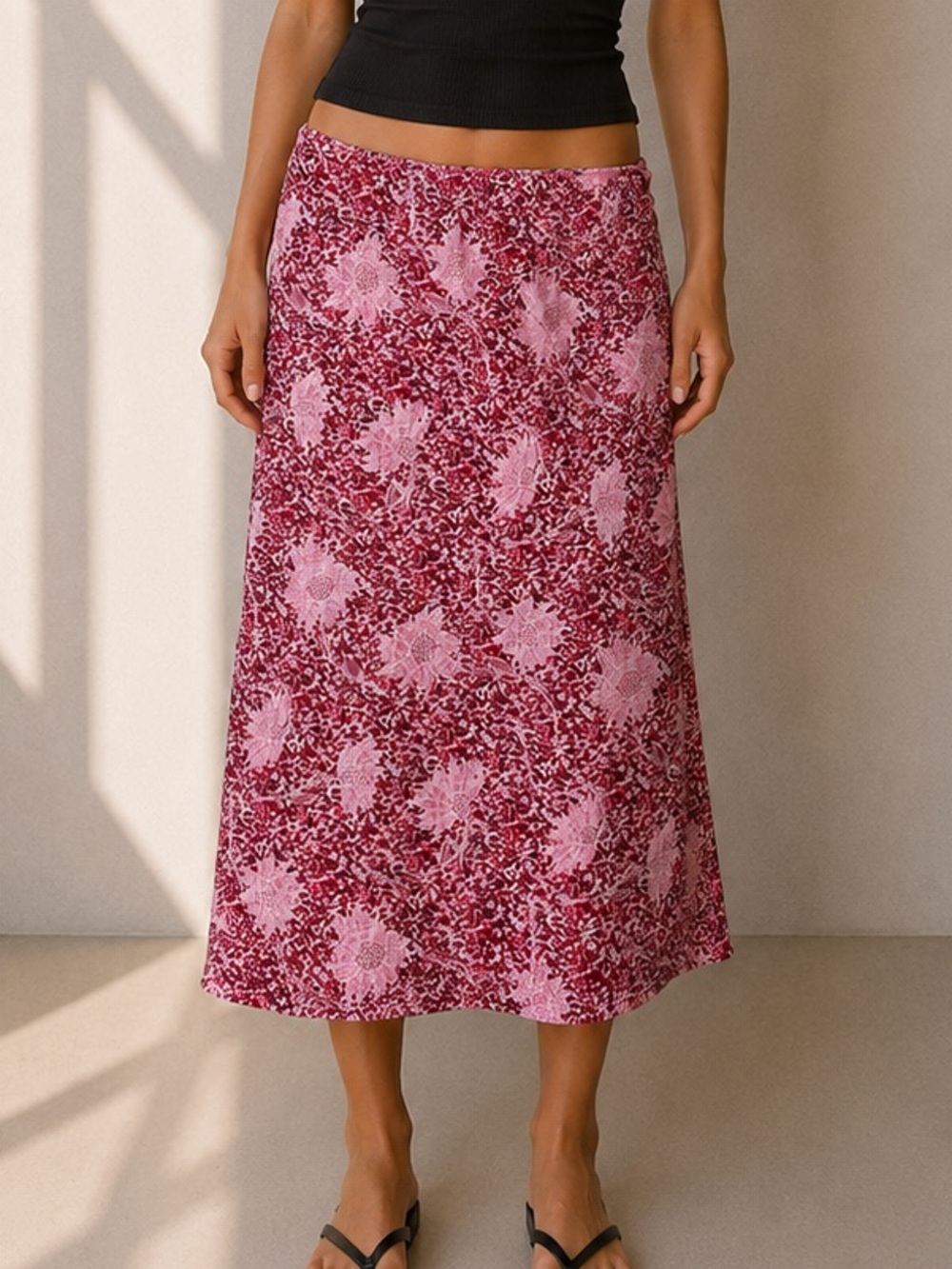 3/$25!!! Y2K Primadonna Parterned Floral Midi Skirt